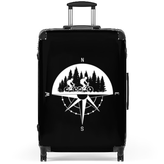 MTB Compass Mountain Bike Couple In Love Suitcases
