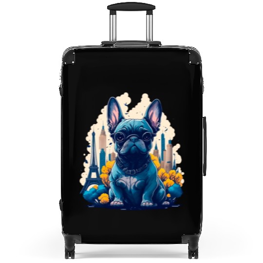 Cute French Bulldog..! Suitcases
