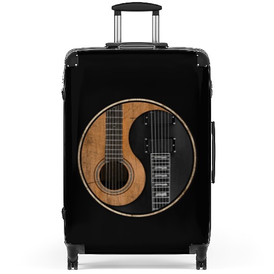 Ying Yang Guitar ArTwork Suitcases