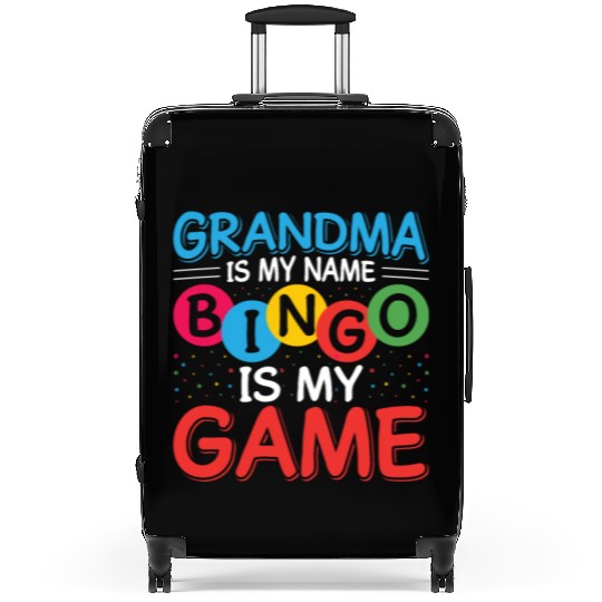 Bingo Card Game Grandma Bingo Player Bingo Cards Suitcases