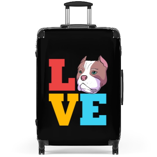 Bully Dog Lover I Love My American Bully Suitcases