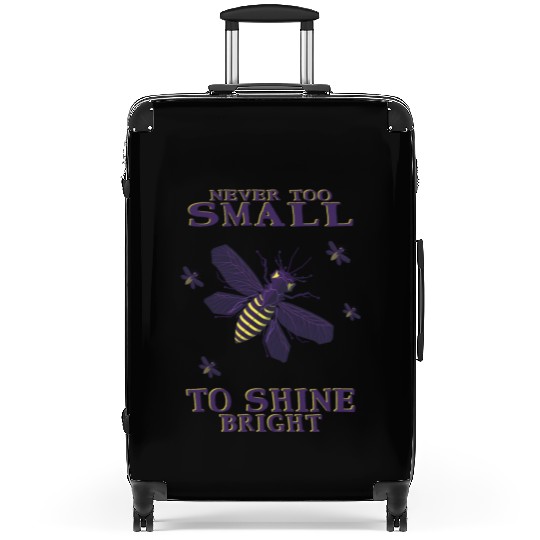 never too small to shine bright firefly Suitcases