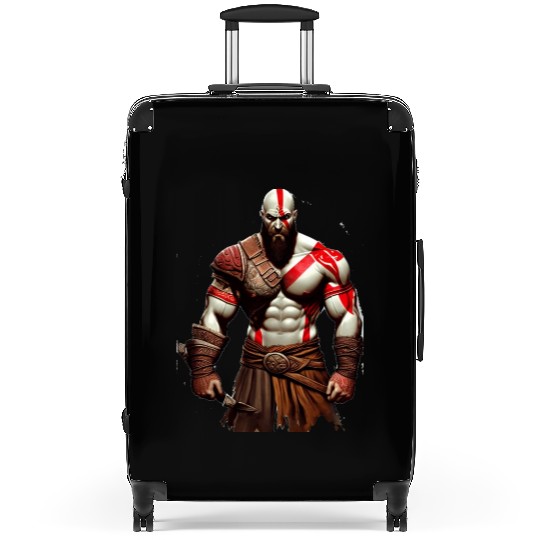 iconic Kratos, the God of War Suitcases