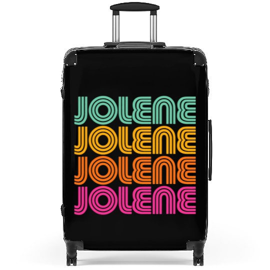 Jolene Retro Vintage 70s 80s Rainbow Pink Song Sun Suitcases