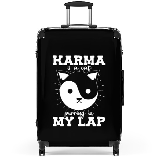 Karma is a Cat Purring in My Lap Witchcraft Tarot Suitcases