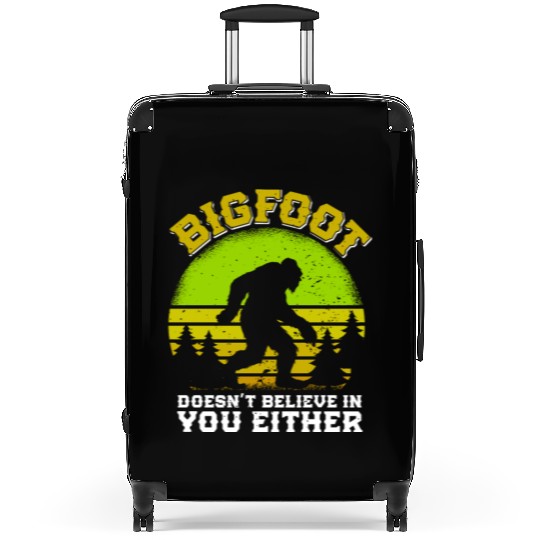 Bigfoot Mountain fan Hiker funny Nature boy Suitcases