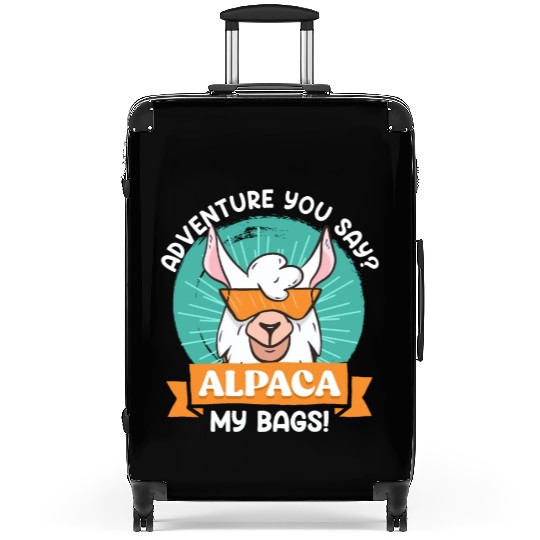 Alpaca my Bags funny Mountaineer Mountain fan Suitcases