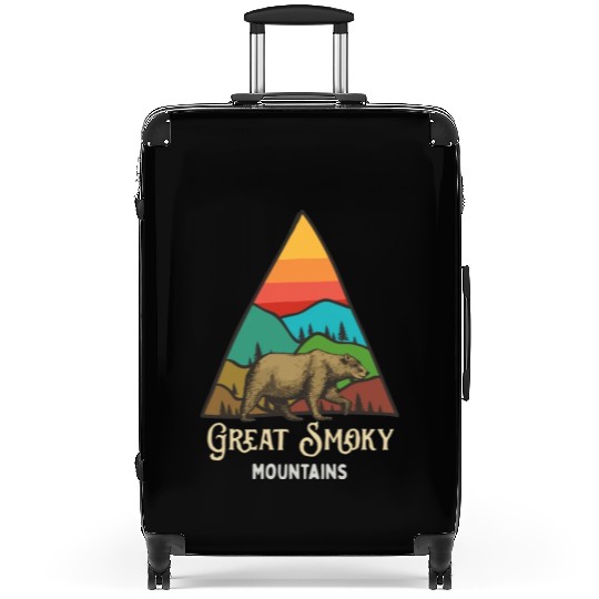 Great Smoky Mountains Vintage Landscape Suitcases