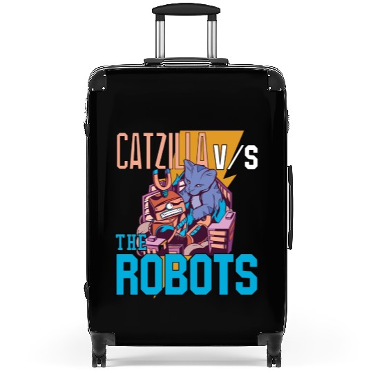 Catzilla Versus Robot Suitcases