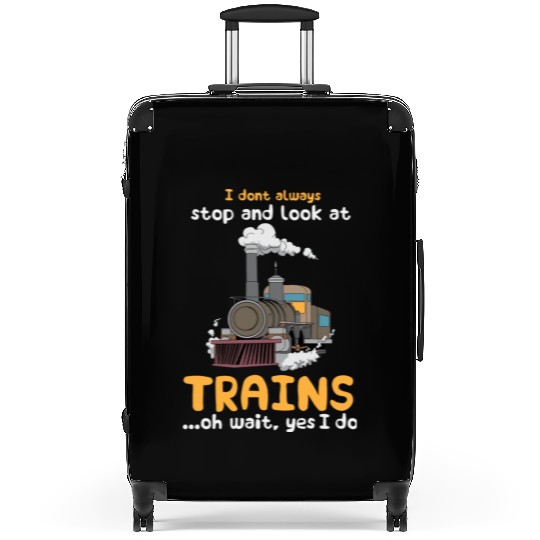 Trains Railroad Train Lover Suitcases