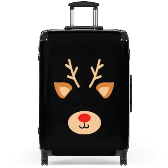 Rudolph Red Nosed Reindeer Antlers Deer Christmas Suitcases