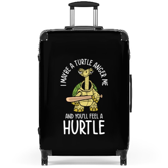 Mean Turtle Reptile Nature Turtle Lover Aquatic Suitcases