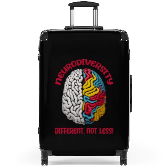 "Different, Not Less" Neurodiversity Suitcases