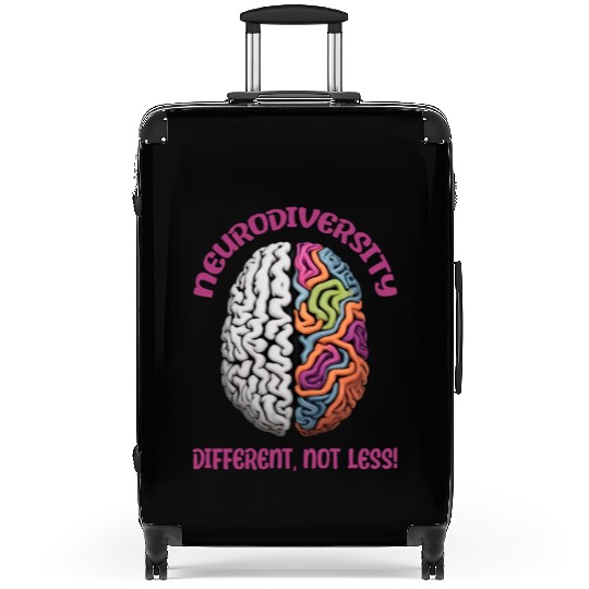 "Different, Not Less" Neurodiversity Suitcases