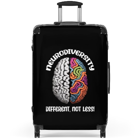 "Different, Not Less" Neurodiversity Suitcases