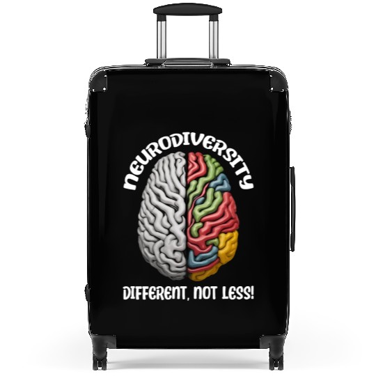 "Different, Not Less" Neurodiversity Suitcases