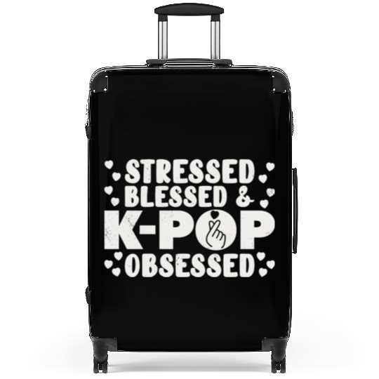 K Pop Fan Korean Pop Music Fashion Music Album Suitcases