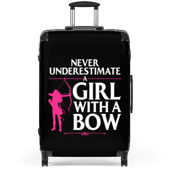Funny Archery Design For Girls Women Bowhunter Sho Suitcases