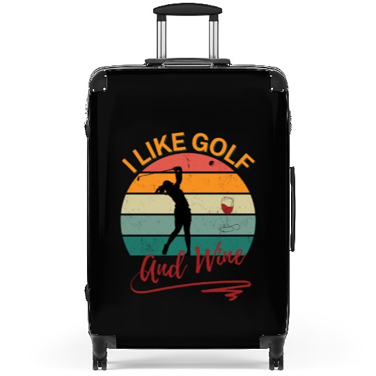 I like golf and wine Suitcases