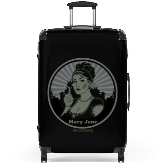 Mary Jane Lady Marijuana Funny Graphic Suitcases