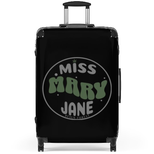 Miss Mary Jane Marijuana Funny Graphic Suitcases