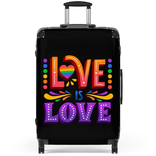love is love | lgbtq community Suitcases