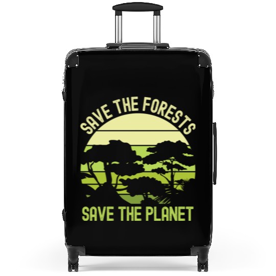 Earth Day Save The Forests Save The Planet Nature Suitcases