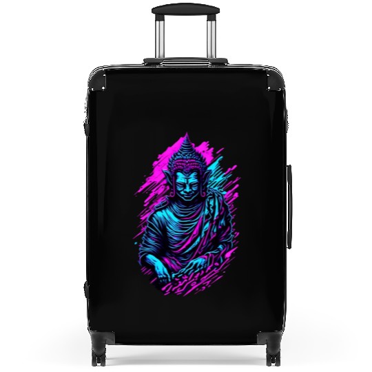 Neon Buddha Suitcases