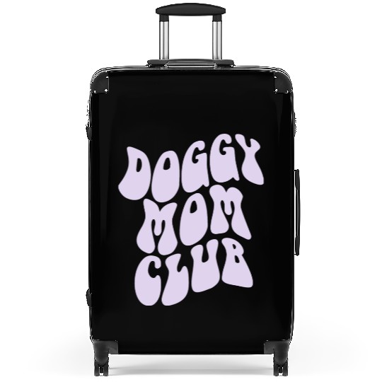 Dog Moms Club retro Pet Lover Suitcases