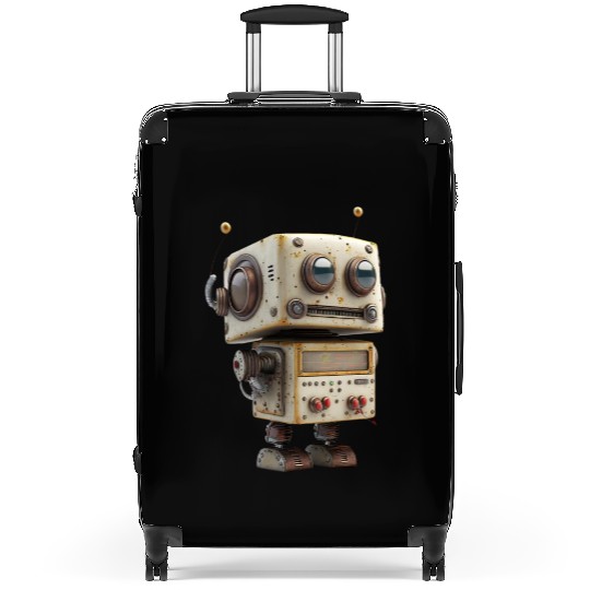 Cute Rusty Robot Suitcases