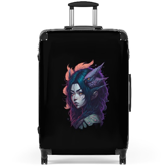 japanese street cyberpunk tokyo streetwear Suitcases