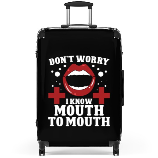 Lifeguard mouth to mouth swimming pool guard Suitcases