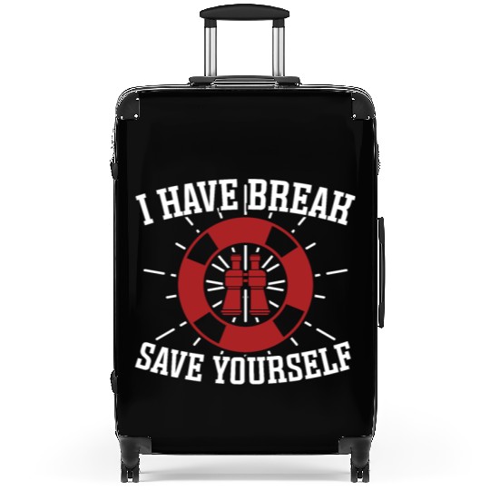 Lifeguard save yourself swimming pool guard Suitcases