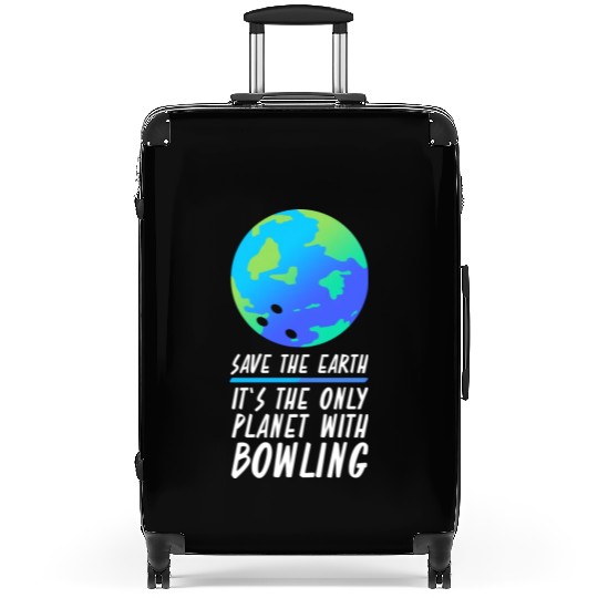 Save The Earth Funny Bowling Suitcases