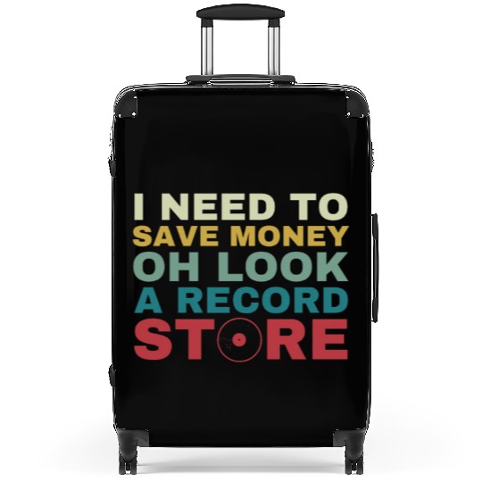 Look A Record Store Funny Vinyl Collecting LP Suitcases