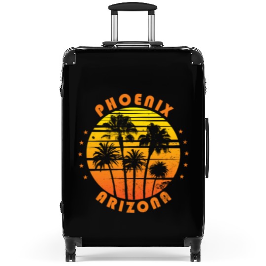 Retro Phoenix Arizonna Souvenir Vintage Palm Tree Suitcases