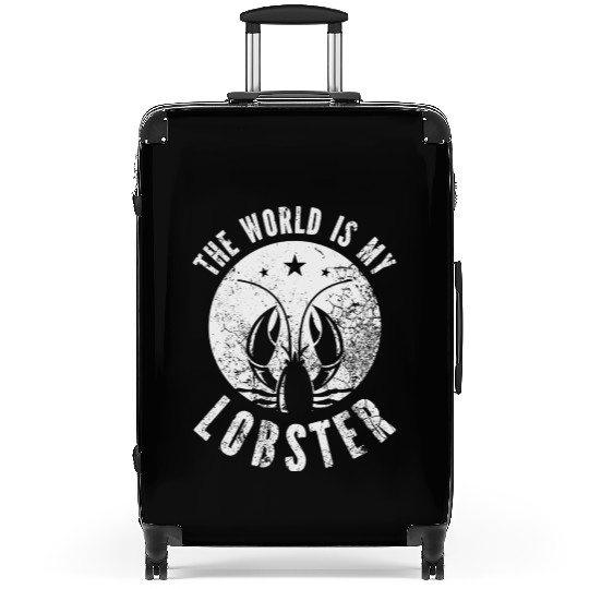 The World Is My Lobster Funny Vintage Graphic Suitcases