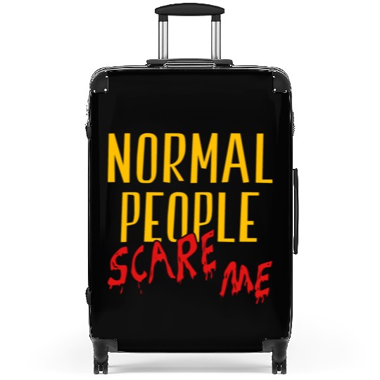 Normal People Scare Me Halloween Costume Suitcases