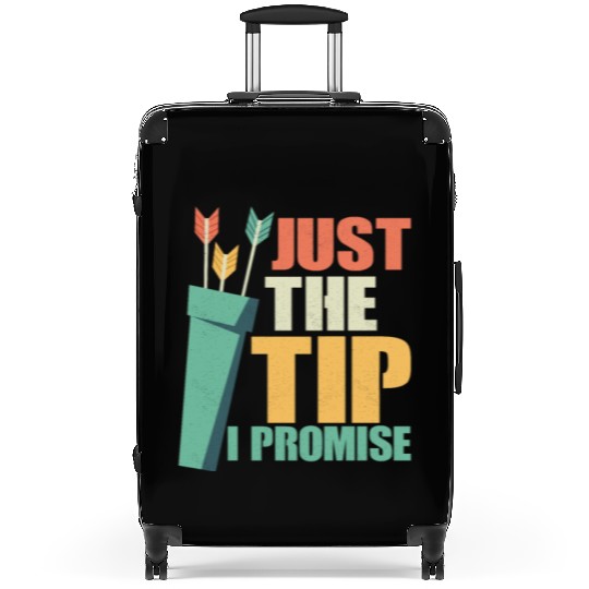 Just The Tip I Promise Archery Target Bow & Arrows Suitcases