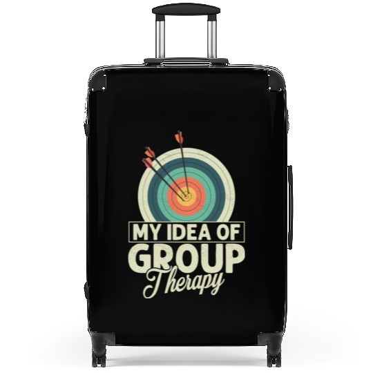 My Idea Of Group Therapy Archery Target Bow & Arro Suitcases