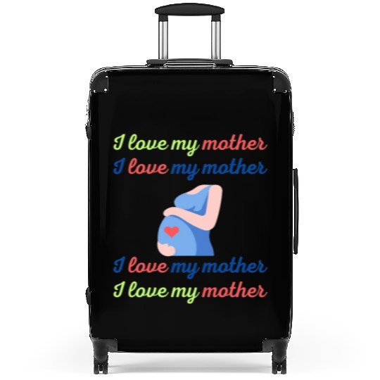 I love my mother. Suitcases