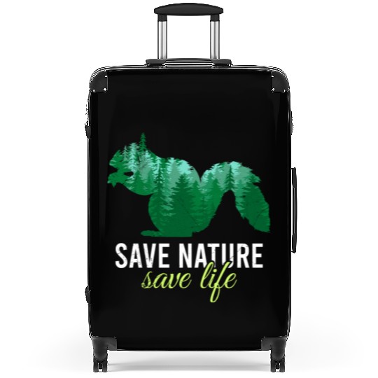 Save Nature Save Life Design environment Suitcases