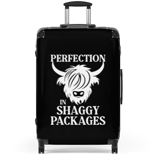 Perfection In Shaggy Packages Highland Cow Suitcases