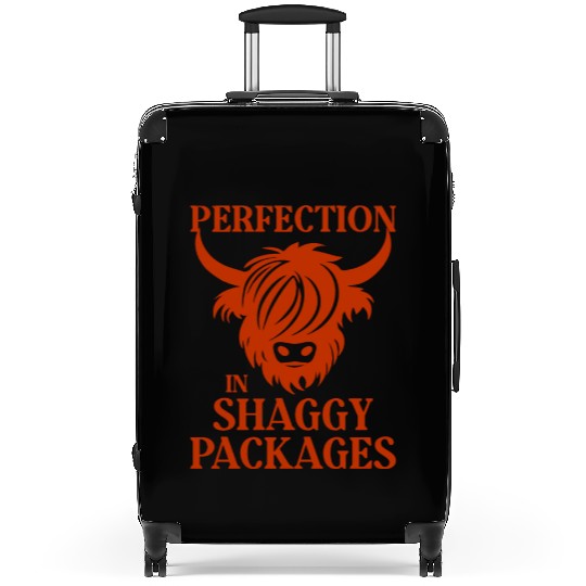 Perfection In Shaggy Packages Highland Cow Suitcases