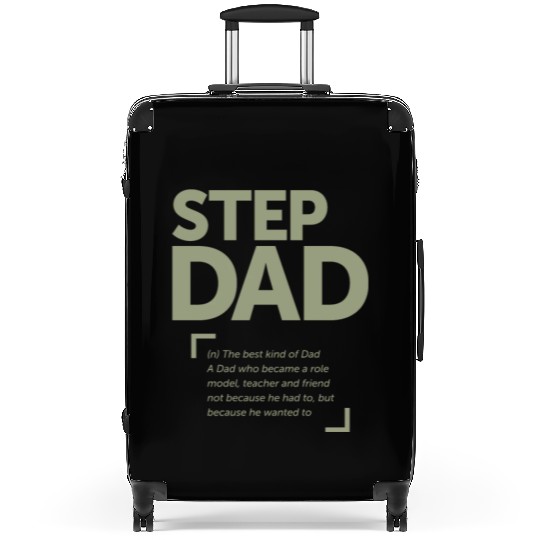 Step Dad - The Best Kind of Dad - Father's Day Suitcases