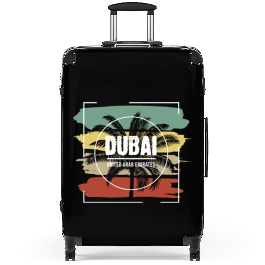 Dubai United Arab Emirates Artistic Palm Tree Suitcases