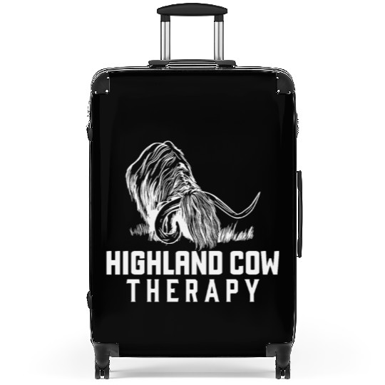 Highland Cow Therapy Suitcases