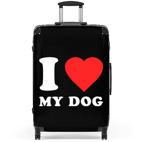 I Love My Dog Suitcases