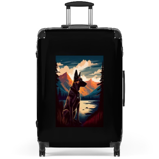 Belgian Malinois Nature Suitcases