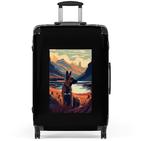 Belgian Malinois Nature Suitcases
